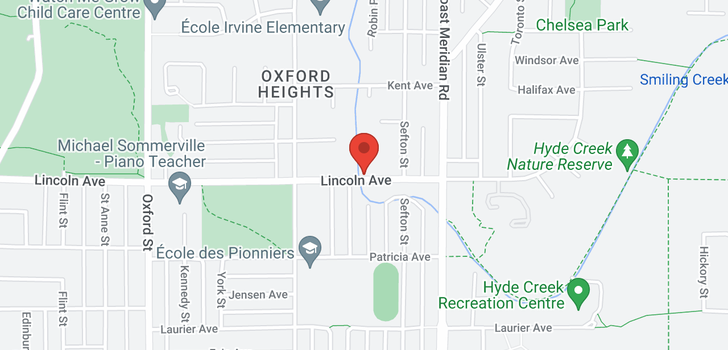 map of 1625 LINCOLN AVENUE